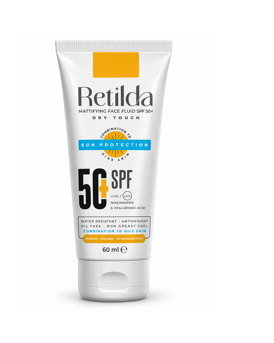 Retilda Sunscreen Fluid Dry Touch SPF50+